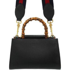 GUCCI Nim Fair Leather Tote Bag